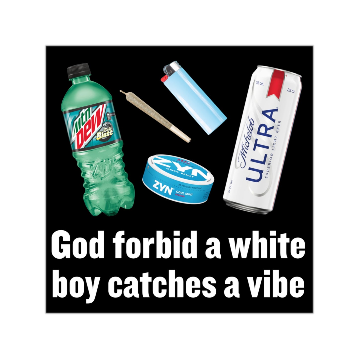 Catch A Vibe - Square Sticker