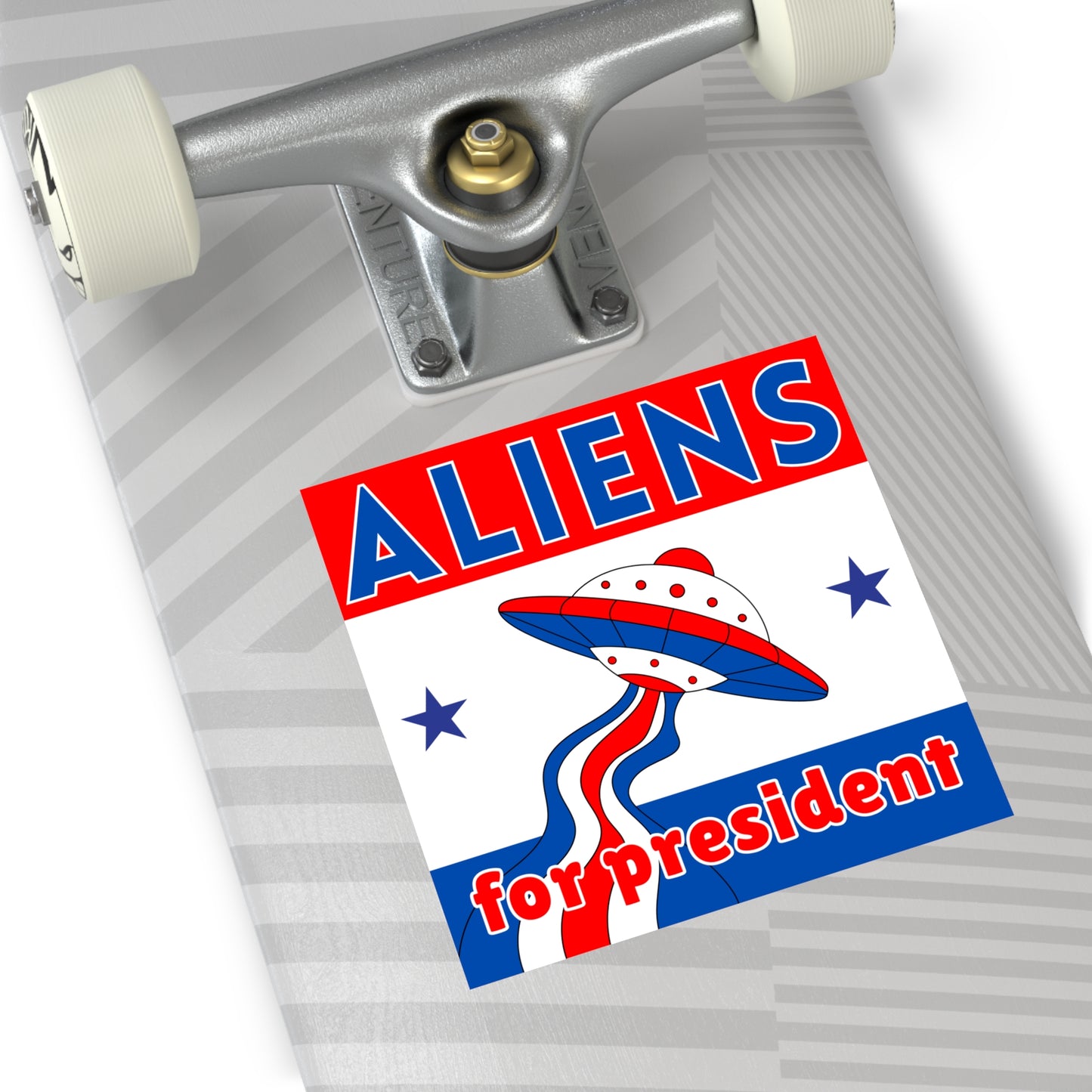 Aliens for President - Square Sticker