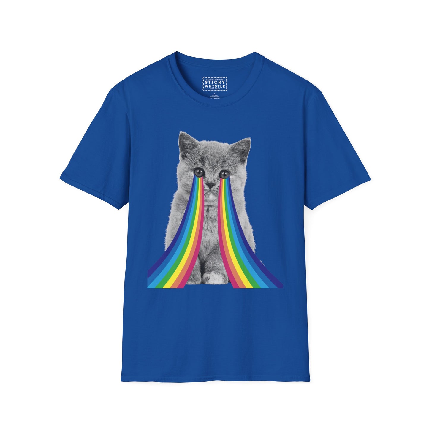 Crying Rainbows Cat - T-Shirt
