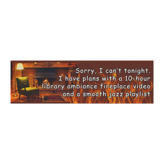 Fireplace Date - Car Magnet