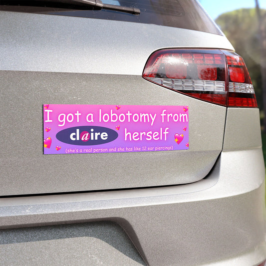 Claire's Lobotomy - Car Magnet