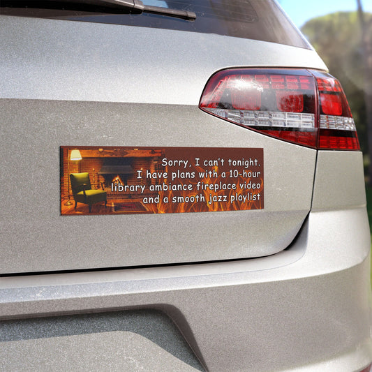 Fireplace Date - Car Magnet